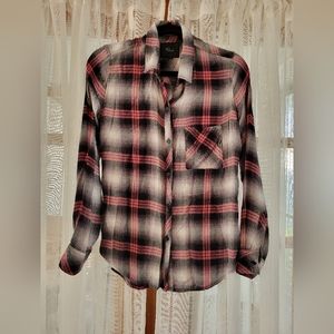 Rails Women's Black, White, & Pink Super Soft Flannel
